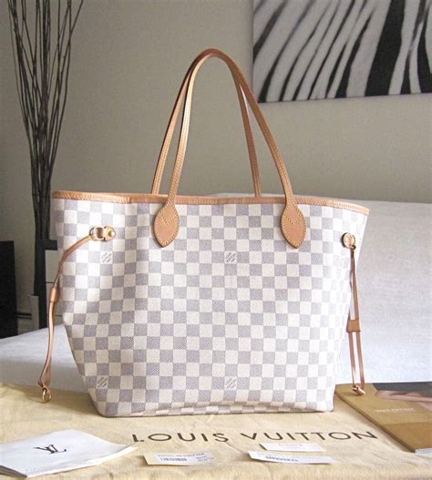 neverfull lv white|louis vuitton neverfull clearance.